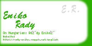 eniko rady business card